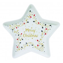 Плато 19.5см звезда Merry Christmas Star